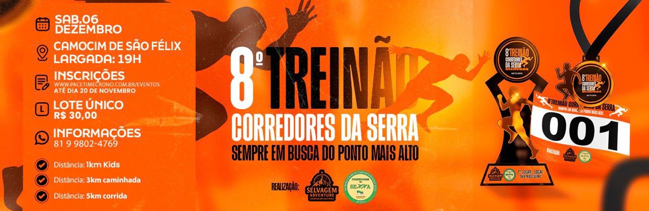 8ª TREINÃO DE ANIVERSÁRIO CORREDORES DA SERRA