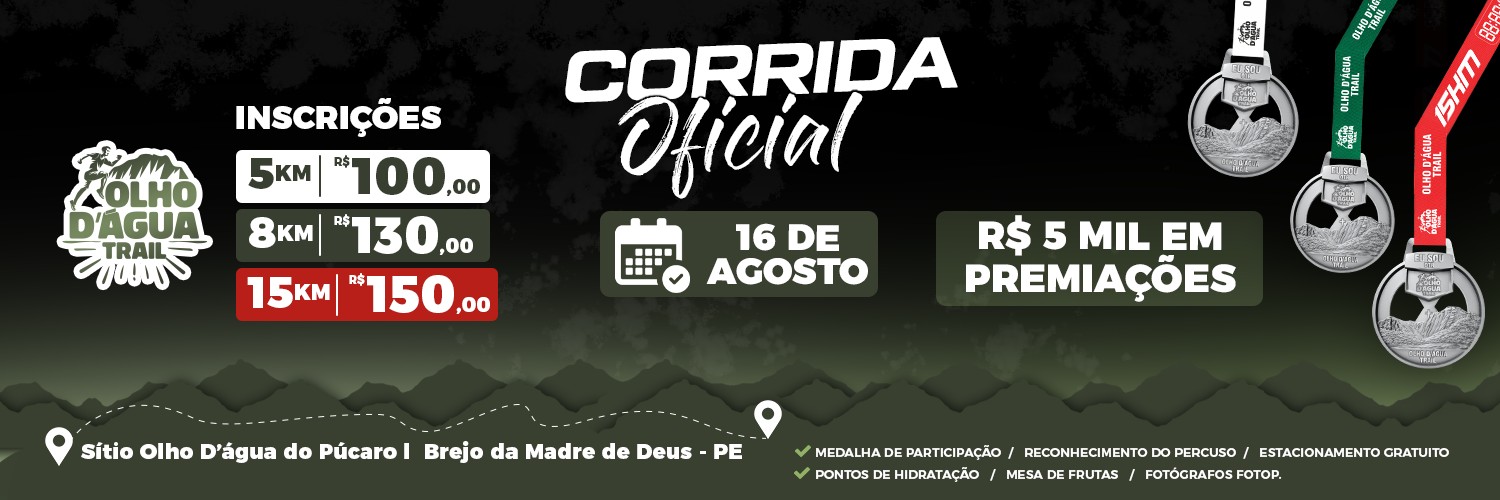 2ª CORRIDA OLHO D´ÁGUA TRAIL